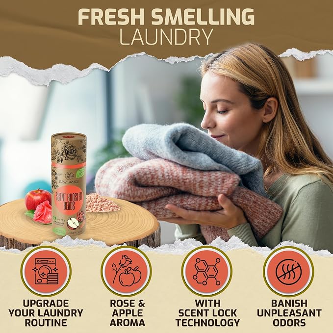 Laundry Scent Boosters, Original Aroma – Value Pack 500g - Washer Beads and Deodorizer Supplies - Fragrance Essentials for All Fabric - Long Lasting Scented Bulk Odor Eliminator and Clothes Refresher