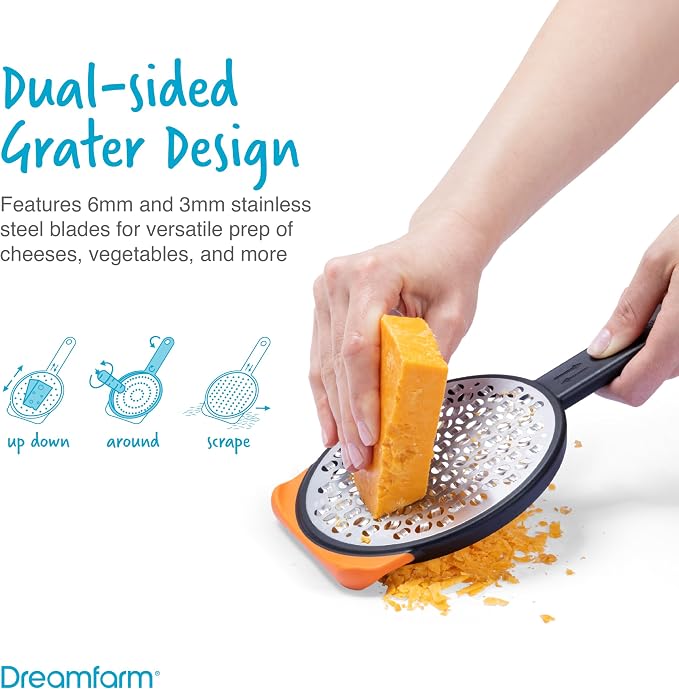 Dreamfarm Grater Set - BlackGreen/Yellow, Set of 2