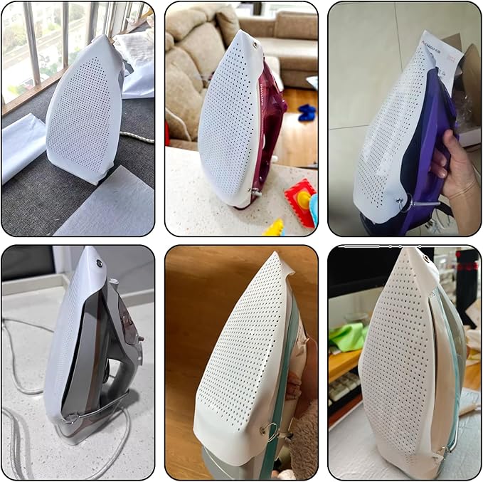 1 Piece Ironing Shoe Cover, Protective Ironing Pressing Pad, Anti-Scorching Base for Electric Iron, Ironing Cloth to Protect Clothes, Easy Installation Iron Sole Plate Accessory