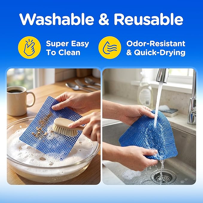 Compac Home Mighty Gripper Non-Slip Pads Jar Opener, Stablize Pictures, Keyboards, Lamps, and More, 8 Count