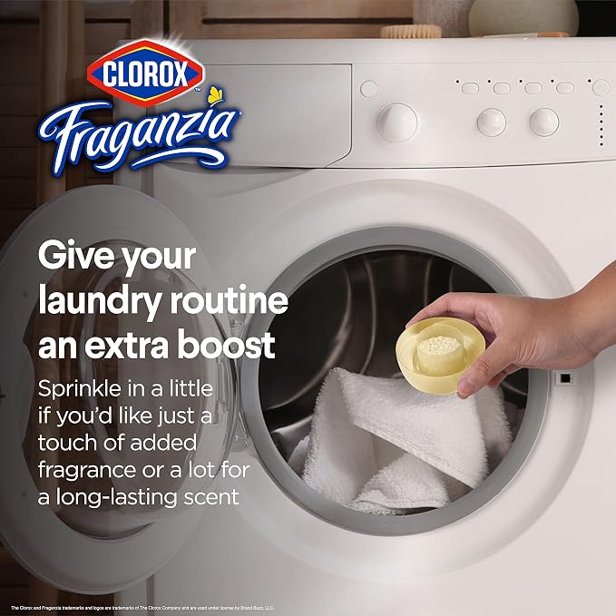Clorox Fraganzia In-Wash Scent Booster Crystals, Vanilla, 70 Oz Bottle