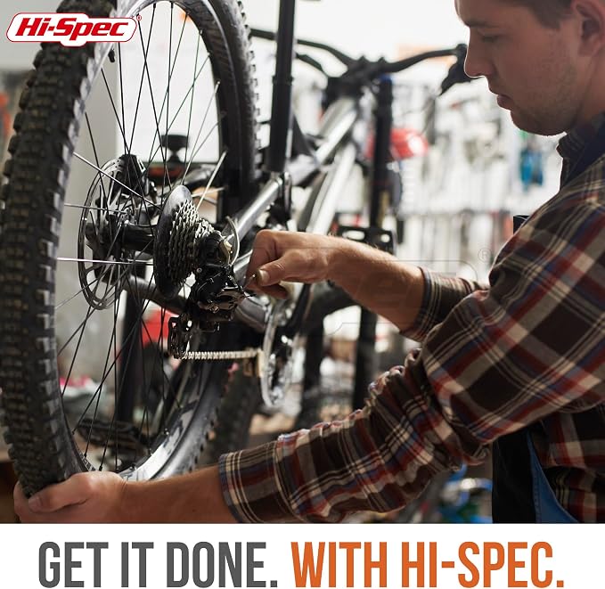 Hi-Spec General Household Tool Set - Home & Garage Hand Tool Kit with Case | 54pc, socket and wrench coverage, roadside fixes, organized box, garage maintenance help, bike and vehicle tasks, repairs