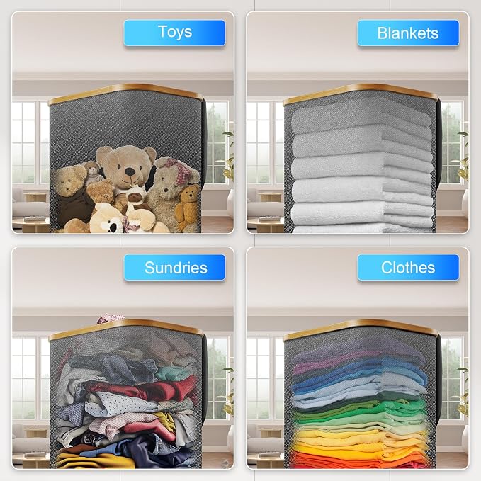 Laundry Hamper with Wheels, 75L Rolling Laundry Basket with Lid | Clothes Hampers for Laundry with Inner Bag, Dirty Clothes Hamper for Bedroom, Dorm, Bathroom, Laundry Room