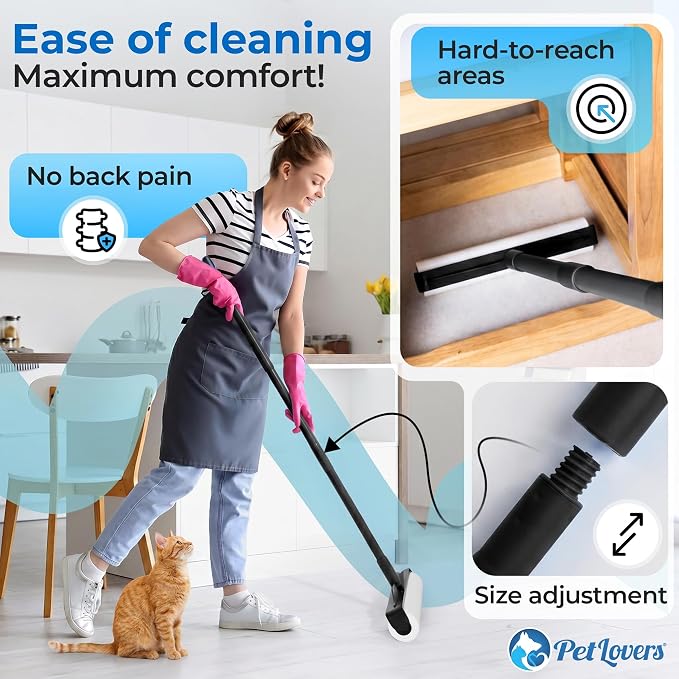 PetLovers Large Lint Roller with 3 Refills – 360 Total Sheets for Tackling Pet Hair, Extra Large Floor and Carpet Roller for Homes with Pets, Perfect for Floors, Furniture, and Loving Pet Owners