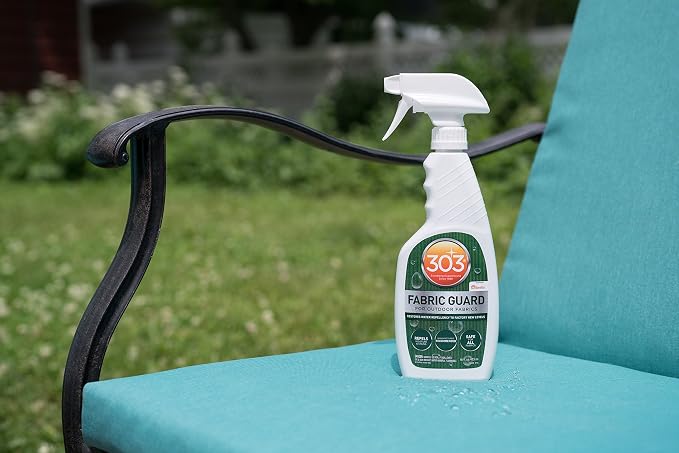 303 Fabric Guard Water Repellent for Outdoor Fabrics, 16 oz | Restores water and stain resistance on outdoor fabric, canvas, cushions, and upholstery.