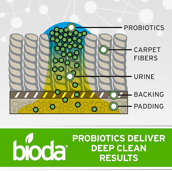 Bioda Multi-Purpose Probiotic Enzyme Cleaner and Deodorizer | Enzyme Cleaner, Trash Can Deodorizer, Pet Stains and Odors, Drains, Floors, Bathrooms, Toilets, Made in USA, 1 Gallon