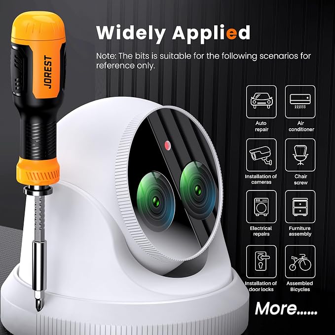 JOREST 25 in 1 Multi Screwdriver Set, Magnetic Multitool Screwdriver Tool All in One, Multibit Screwdriver with Torx, Flat Head, Phillips, Hex, Square, Portable Tool Kit for Daily Repairs