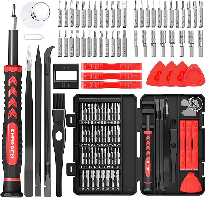 59 in 1 Small Magnetic Precision Screwdriver Set With Case | Multi-bit Screwdriver Set, Professional Electronic Tools Kit for iPhone, MacBook, Computer, Laptop, PC, RC, PS4, Xbox, Watch