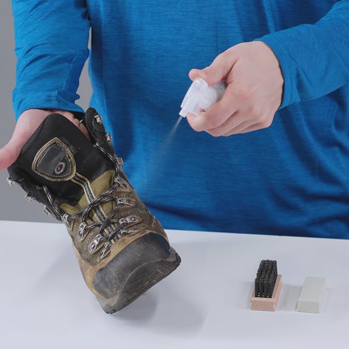 GEAR AID Revivex Suede Hiking and Work Boot Cleaner and Conditioning Kit for Waterproofing Breathable Gore-Tex Footwear