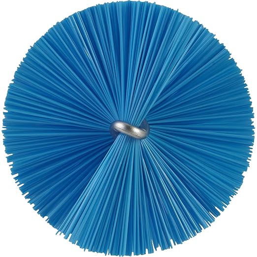 2" W Tube and Valve Brush, Medium, 13 25/64 in L Handle, 5 in L Brush, Blue, 20 in L Overall - 1 Each