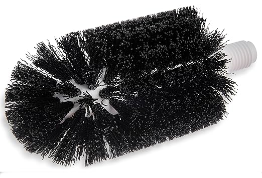 SPARTA 4014600 Plastic Floor Drain Brush, Drain Cleaning Brush With Female Thread For Drain Cleaning, 3 Inches, Black, (Pack of 6)