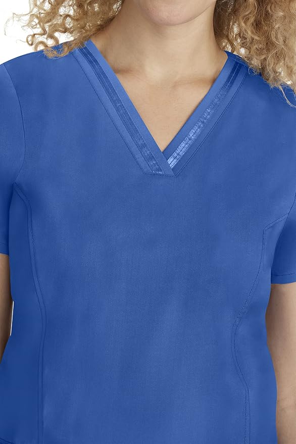 Healing Hands Purple Label Scrub Top for Women with 3 Pockets | Princess Paneling, Secure Zip Pocket, Flattering Modern Fit, Organized Storage, Professional Workwear, Easy Care Fabric