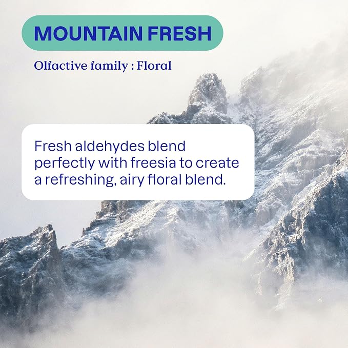 ATTITUDE 2-in-1 Laundry Detergent & Fabric Softener, Plant- & Mineral-Based, HE Compatible, Vegan, Mountain Essentials, 35 Loads, 35.5 Fl Oz (Pack of 6)