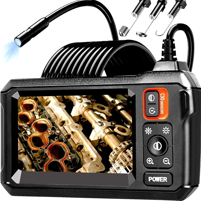 Daxiongmao Endoscope Camera with Light, 1080P HD Borescope, IP67 Waterproof Snake Camera – Ideal for Inspecting Walls, Vents, Automotive Engines, Pipes – A Great Gift Tool for Men (16.5ft)