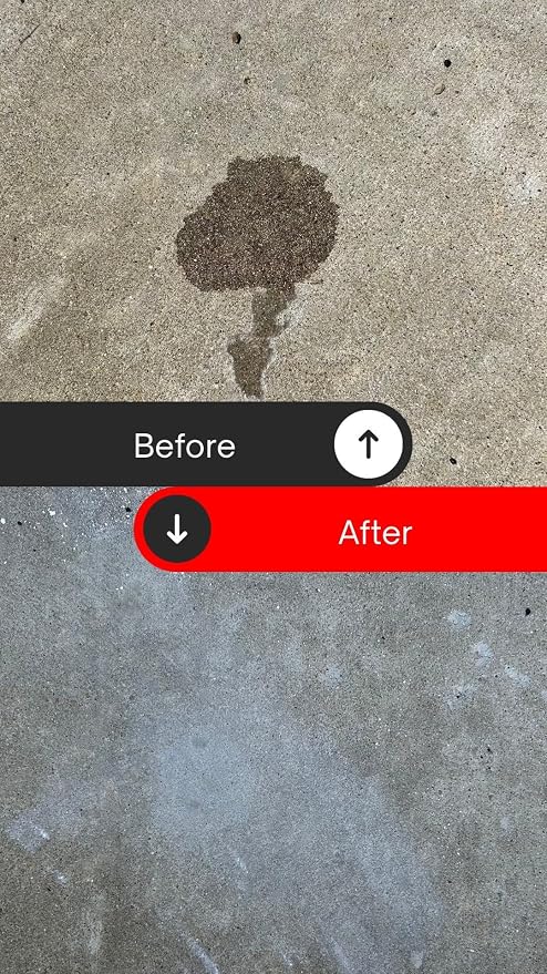 Overnight Stain Remover for Cleaning Oil Stains on Concrete, Driveway, Pavers & Garage Floors,White, AOD3232301 (Pack of 6)