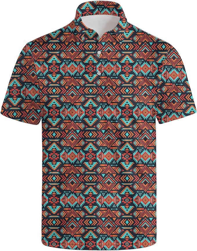 Polo Shirts for Men Moisture Wicking Mens Polo Shirts Patriotic Shirts for Men