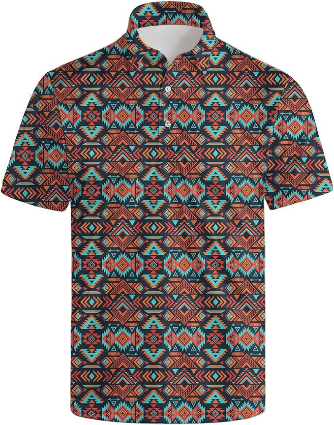 Polo Shirts for Men Moisture Wicking Mens Polo Shirts Patriotic Shirts for Men