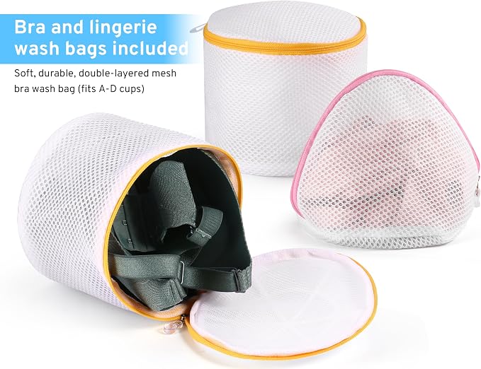 Ultimate 7 Pack 6 Size Mesh Laundry Bags Set for Delicates with AUTO-Lock Zipper, Lingerie Bags for Washing Delicates, Laundry Bags Mesh Wash Bags, Delicates Laundry Bag for Jeans,Blouse,Stocking,Bra | Laundry Bags Mesh Wash Bags Set, 6 Sizes, Durable ...