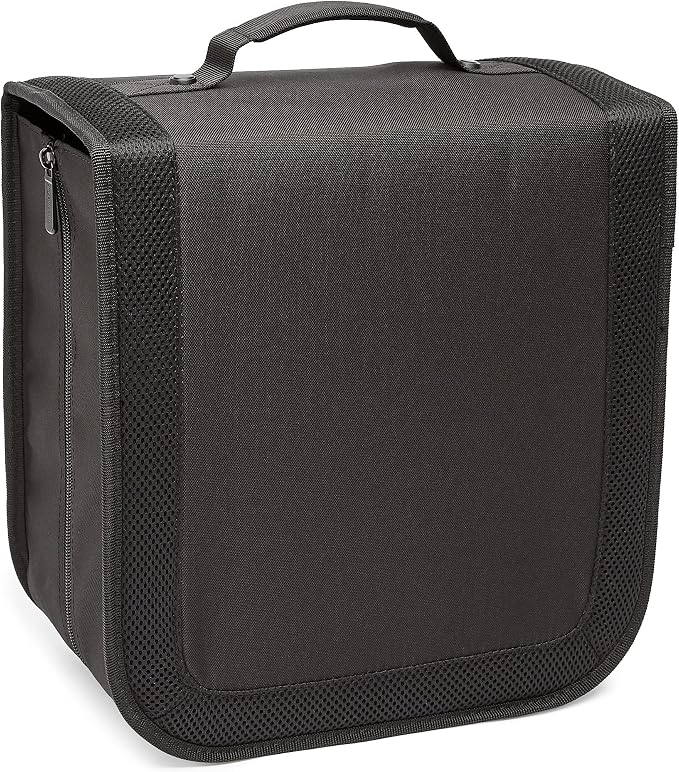 Amazon Basics Polyester CD/DVD Portable Storage Binder,400-capacity,Black,(Pack of 3)