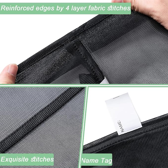 2 Pack Mesh Travel Laundry Bag 24" x 36"Extra Large Dirty Clothes Organizer | Machine Washable Dirty Clothes Organizer with Drawstring and ID Tag, Large Enough to Laundry Essentials forTravel
