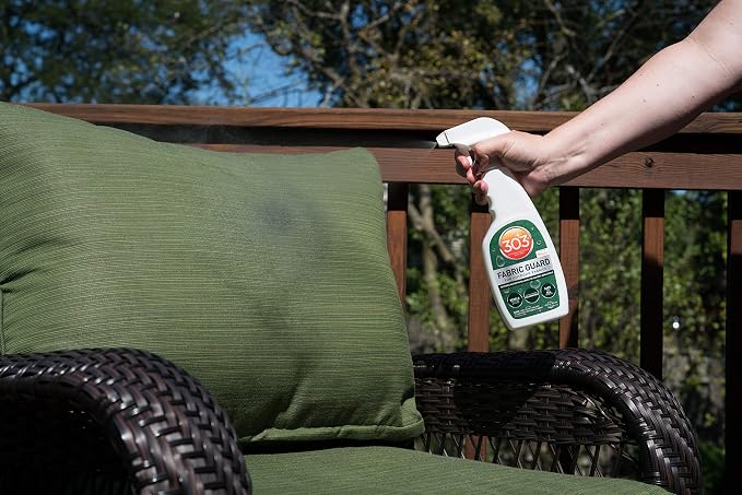 303 Fabric Guard Water Repellent for Outdoor Fabrics, 16 oz | Restores water and stain resistance on outdoor fabric, canvas, cushions, and upholstery.