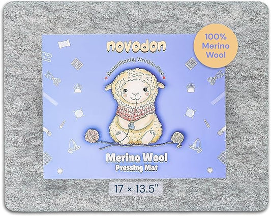 Novodon Merino Wool Pressing Mat for Quilting 17" x 13.5" 100% Merino Wool Pressing Mat for Quilting and Ironing