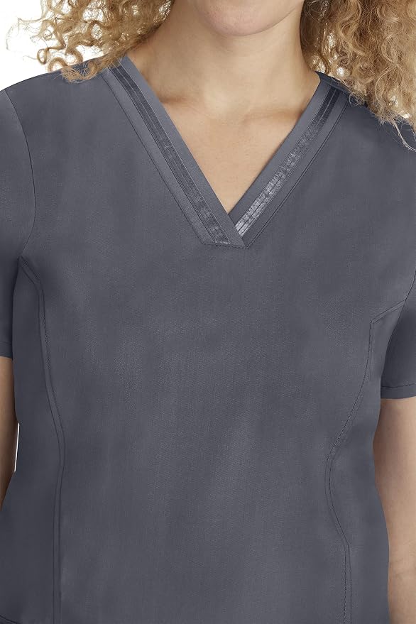 Healing Hands Purple Label Scrub Top for Women with 3 Pockets | Princess Paneling, Secure Zip Pocket, Flattering Modern Fit, Organized Storage, Professional Workwear, Easy Care Fabric
