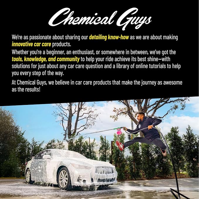 Chemical Guys Boars Hair Detailing Brush - Gentle Scratch-Free Cleaning for Wheels, Grilles, Emblems, and Interior Surfaces - Versatile Multi-Purpose Auto Detailing Brush for Deep Cleaning - Acc_S90