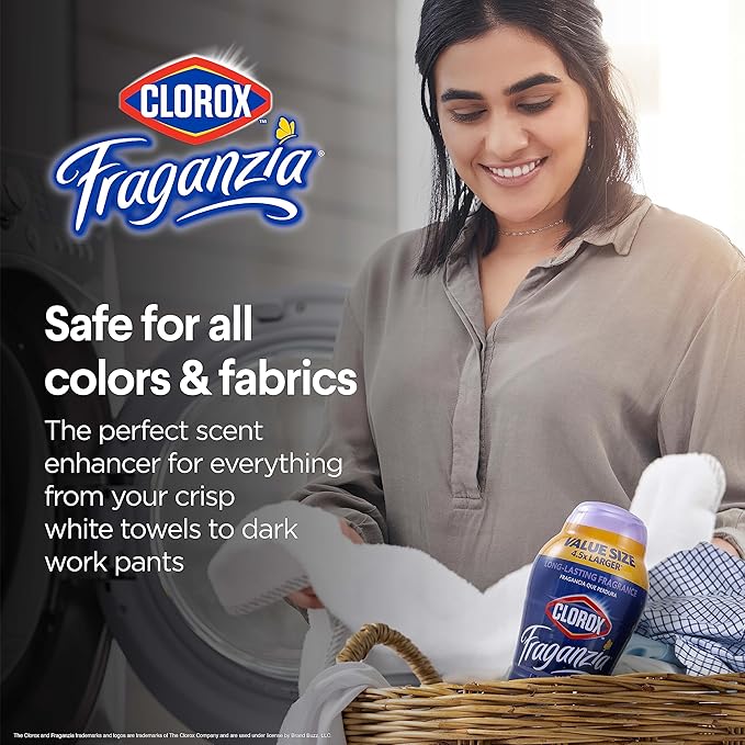 Clorox Fraganzia Laundry Scent Booster Crystals, Lavender, 70 Oz, 6-Pack