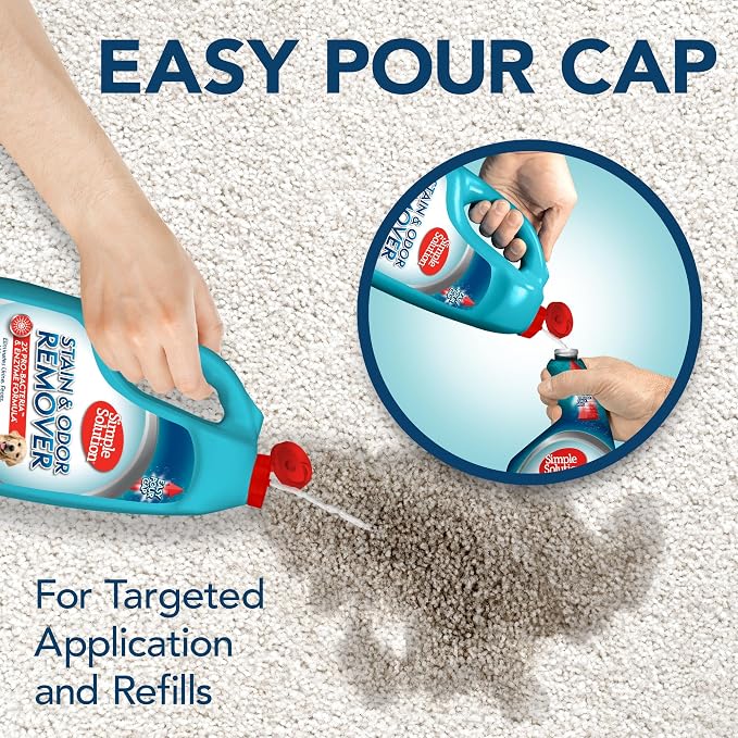 Simple Solution Pet Stain & Odor Remover, Enzyme Stain Cleaner, Gallon