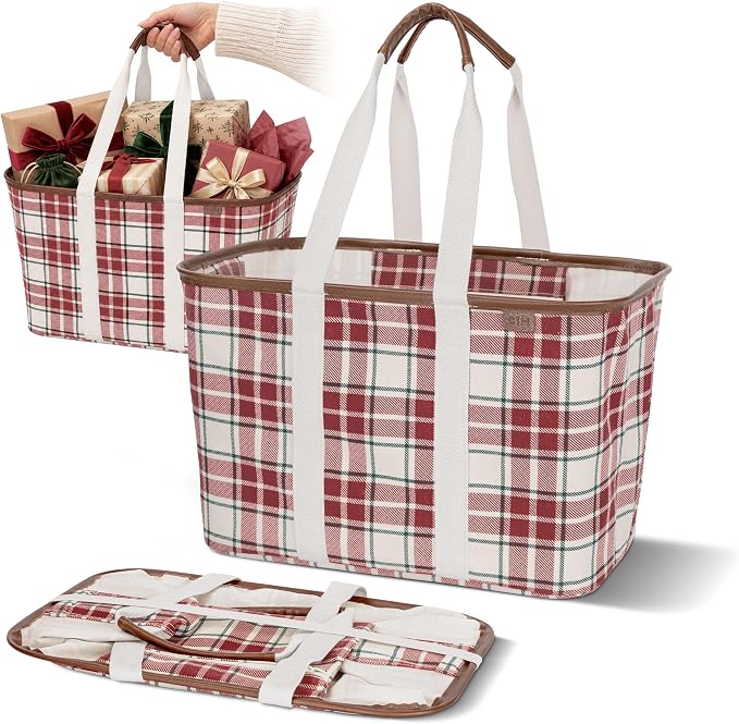 CleverMade LUXE Collapsible Tote Bag, 30L