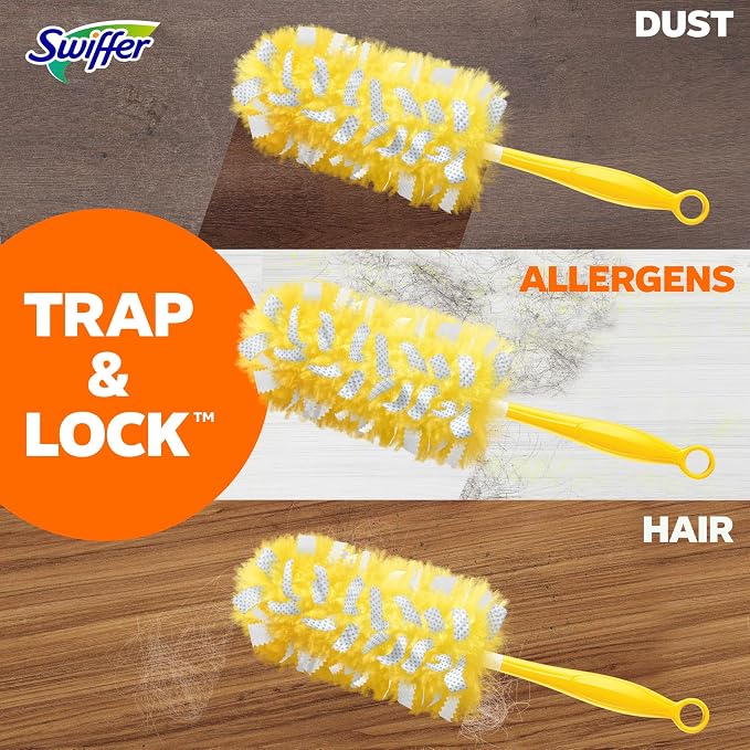 Swiffer Dusters Heavy Duty Multi-Surface Duster Refills for Cleaning, Lavender, 11 Count