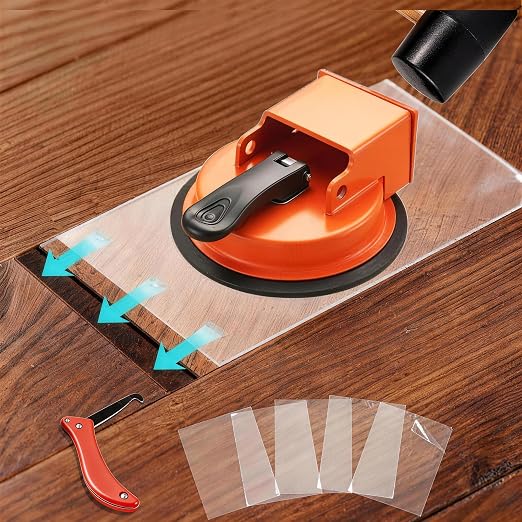 Floor Gap Fixer Tool Kit 110 lbs Suction Cup Plank Repair Tool Set | 110 lbs Floor Gap Fixer Tool Kit Suction Cup Floor Repair Set