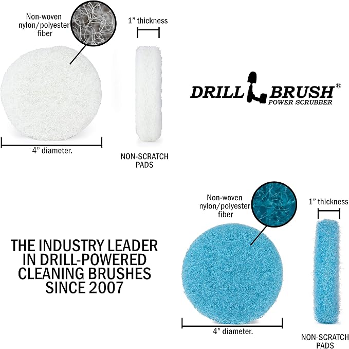 Bath Mat - Cooktop - Frying Pan - Pots and Pans - Grout Cleaner - Flooring | Drill Brush - Kitchen Accessories - Scrub Pads - Shower Cleaner - Bathtub - Sink - Scrubber - Stove - Oven Rack - Tile