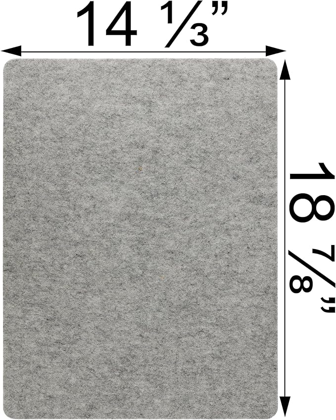 Wool Pressing Mat - Ironing Pad for Quilting & Sewing | Premium 100% New Zealand Felted Wool, by Sew Creative (14-1/3" x 18-7/8")