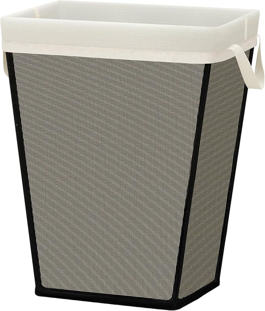 STO STO 75L Laundry Hamper, Space Saving Freestanding Clothes Basket with Iron Frame, Dirty Clothes Storage Bin with Removable Washable Liner for Bedroom, Bathroom, Dorm, Closet, Apartment, Beige
