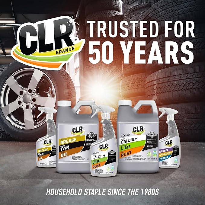 CLR Brands Automotive Calcium, Lime and Rust Remover Spray, 22 oz. | Cleaning Spray for Multiple Surfaces, Ammonia, Phosphate and Bleach Free Cleaner