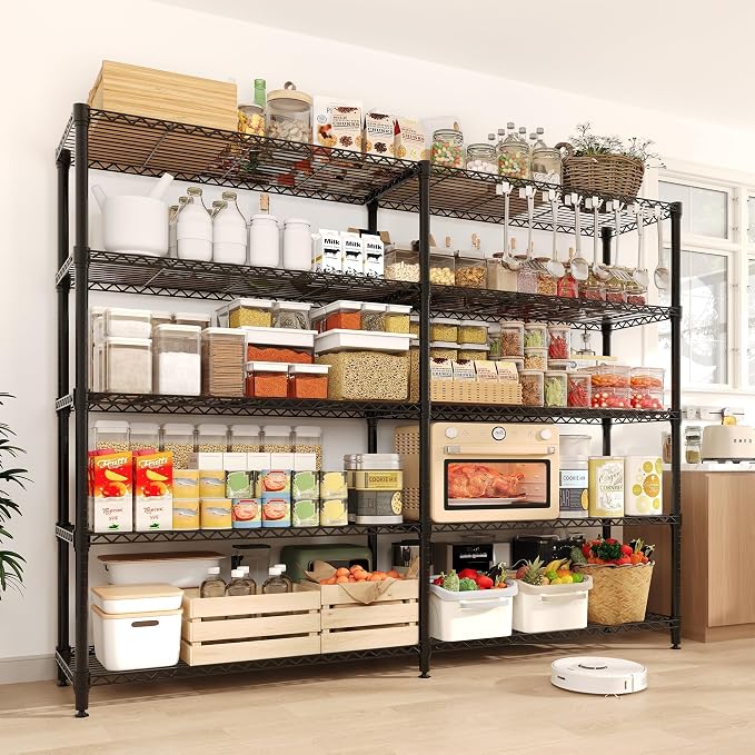 Garvee 5-Tier Storage Shelves 70" H Metal Garage Shelving Unit for Kitchen |