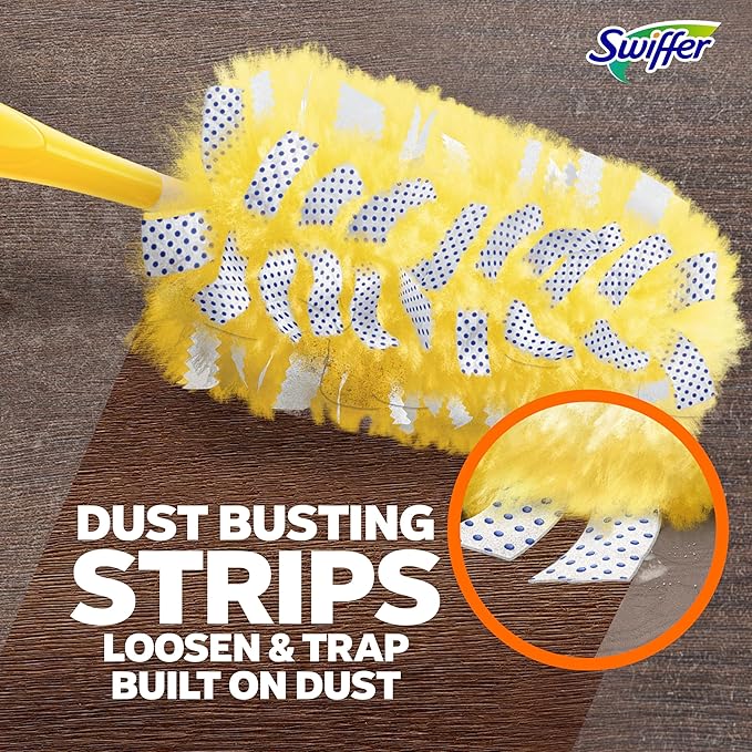 Swiffer Dusters Heavy Duty Multi-Surface Duster Refills for Cleaning, Lavender, 11 Count