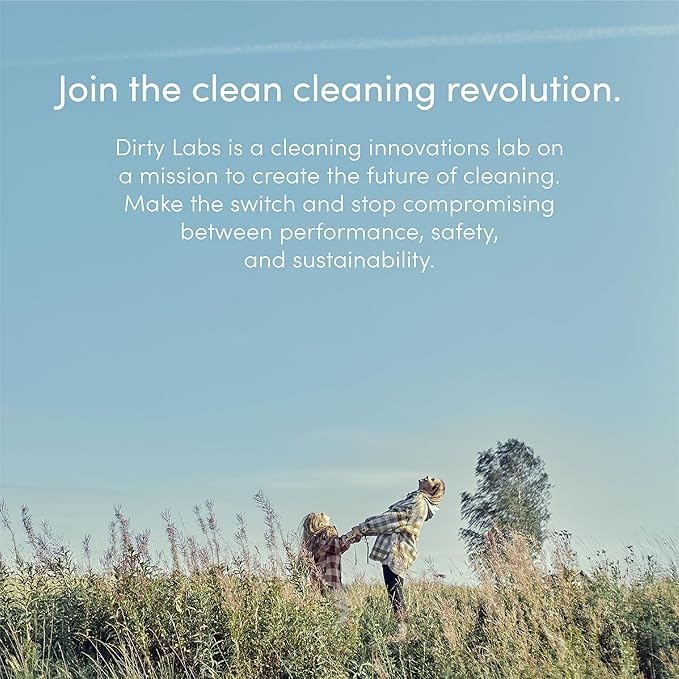 Dirty Labs | Scent Free | Bio Enzyme Laundry Booster | 48 Loads (1 lb) | Hyper Concentrated | High Efficiency & Standard Machine Washer | Nontoxic, Biodegradable | Stain & Odor Removal Enzyme Booster