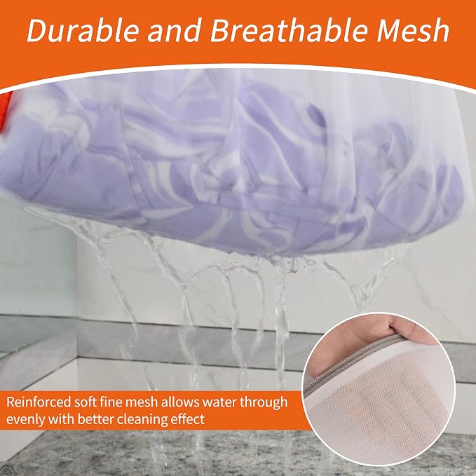 Mesh Laundry Bags 3 Pack (12 x 16" Medium) | Durable Zipper, For Delicates, Lingerie, Bras, Underwear, Protect Garments in Washing Machine