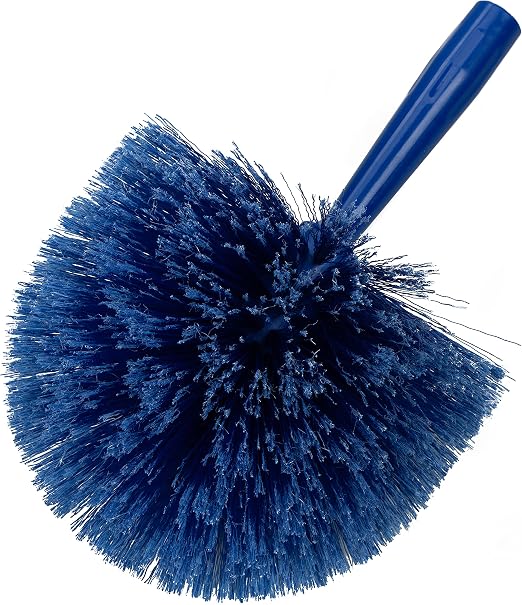 Sparta Round Duster Head, Soft Flagged Bristles, 9 Inch, Blue | Flo-Pac, Electrostatic Bristles, Ceilings and Corners, Handle Sold Separately, BPA Free