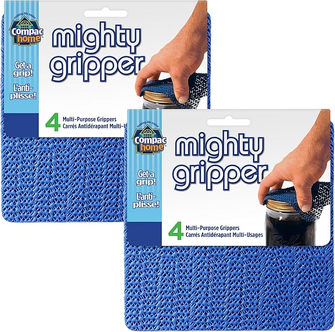 Compac Home Mighty Gripper Non-Slip Pads Jar Opener, Stablize Pictures, Keyboards, Lamps, and More, 8 Count