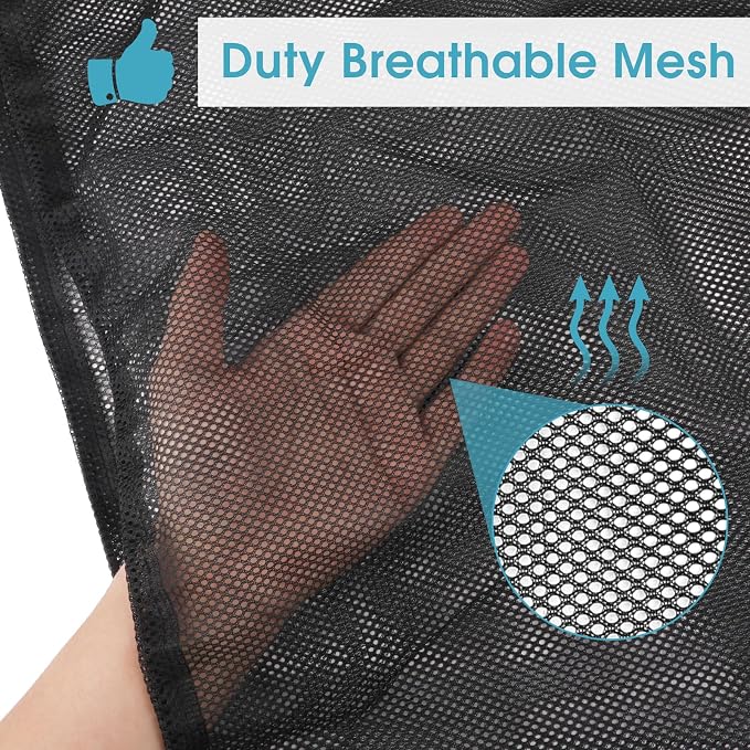 2 Pack Mesh Laundry Bags 23x34 Inch Drawstring Locking for Travel Home | Mesh bags with locking drawstring, Tear-resistant for blankets & towels, Lightweight foldable for travel/dorm