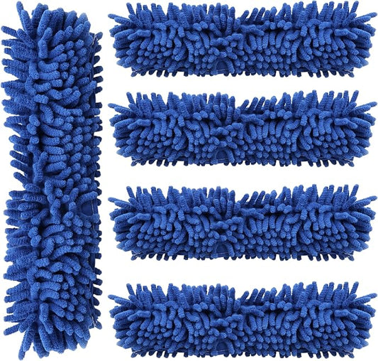 Kleen Handler Chenille Professional Window Cleaning Squeegee Sleeves (5 Pack) | Reusable & Washable Glass Cleaning Replacement Scrubber Refill Sleeves