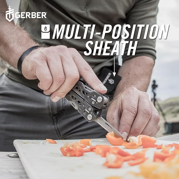 Gerber Truss 17-in-1 EDC Multitool Pliers, Pocket Knife with Sheath, Black | Compact EDC multitool, needle nose pliers, pocket knife, 17 tools, gifts for men, includes standard sheath