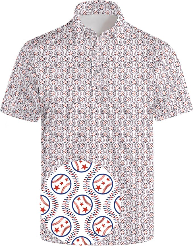 Polo Shirts for Men Moisture Wicking Mens Polo Shirts Patriotic Shirts for Men