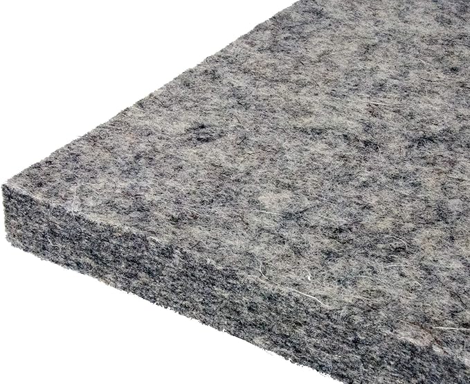 Premium Wool Ironing Pad for Quilters - 100% Wool Felt Pressing Mat - The Ideal Pressing Pad for Home & Commercial Ironing (14" x 14" x 0.5")