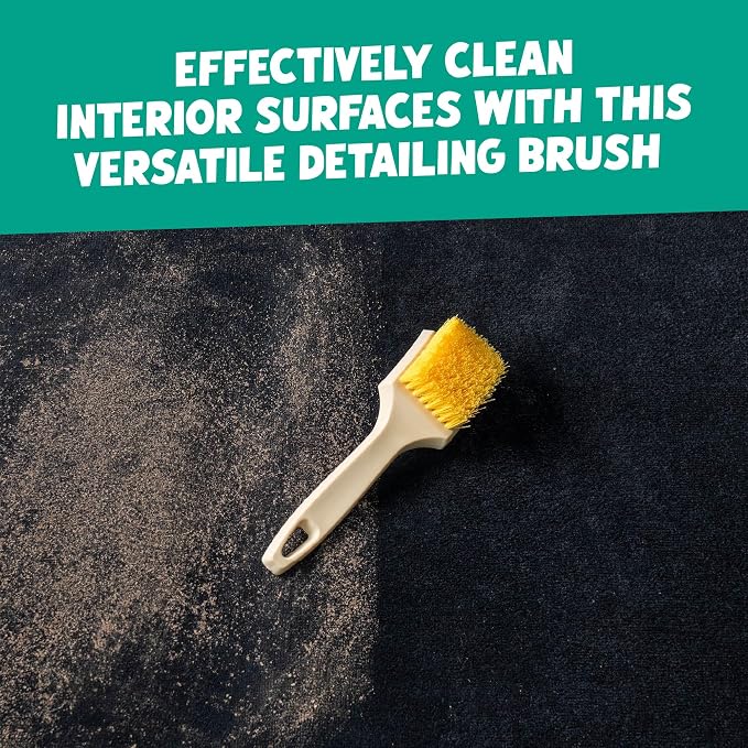 Chemical Guys, Induro 7 Heavy Duty Car Carpet & Upholstery Detailing Brush | Stiff, durable bristles and an ergonomic grip dig into carpet, mats and seats for deep interior fabric cleaning