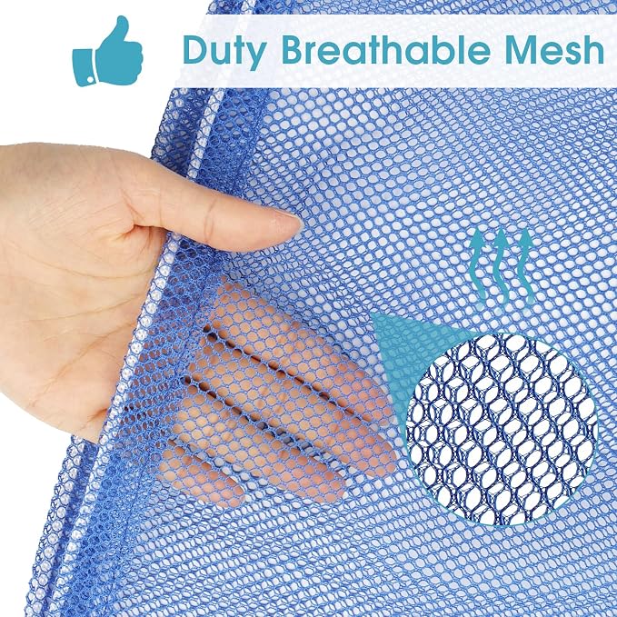 2 Pack Mesh Laundry Bags 23x34 Inch Drawstring Locking for Travel Home | Mesh bags with locking drawstring, Tear-resistant for blankets & towels, Lightweight foldable for travel/dorm